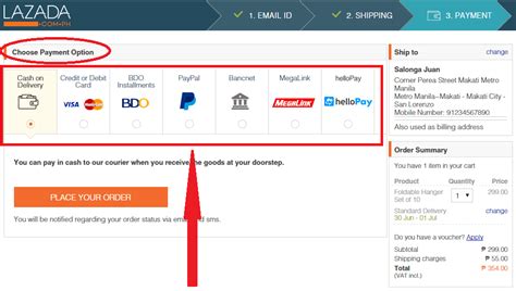 lazada ph payment.